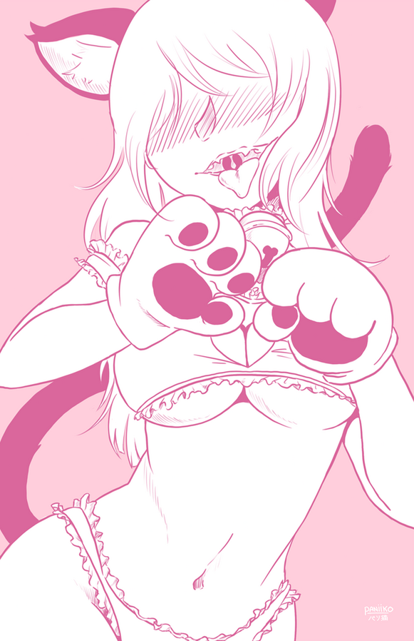 Pink Nekomimi Cat Girl